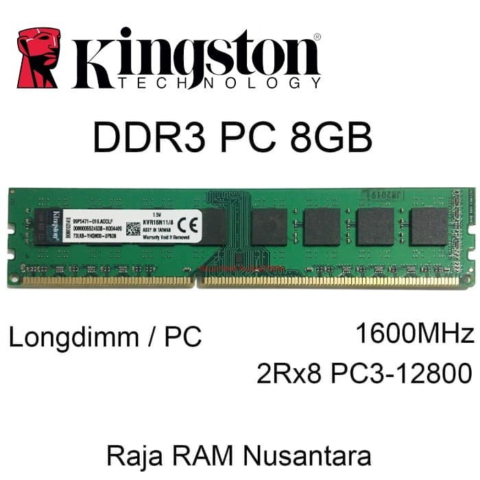 MEMORY RAM PC KINGSTON 8GB DDR3