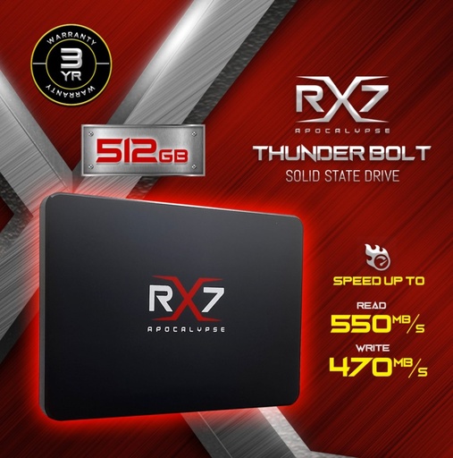 SSD RX7 512GB SATA + Instalasi